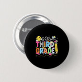 Hello Third Gradeチーム3年生新学期Te 缶バッジ (正面&裏面)