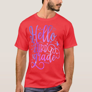 Hello Third Gradeチーム3年生新学期Te Tシャツ