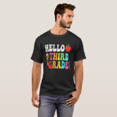 Hello Third Gradeチーム3年生新学期Te Tシャツ (正面フル)