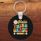 Hello Third Grade新学期先生Kids キーホルダー (正面)