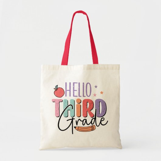 Hello Third Grade新学期 トートバッグ (正面)