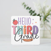 Hello Third Grade新学期 招待状 (スタンド正面)