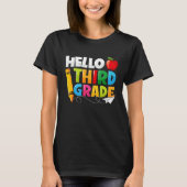 Hello Third Grade 3rd Grade Back To School Kids Tシャツ (正面)