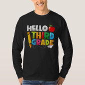 Hello Third Grade Back To School 3rd Grade Boys Gi Tシャツ (正面)