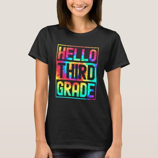 Hello Third Grade Back to School 3rd Grade Teacher Tシャツ (正面)