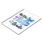 Hello Third Grade First Day of School Coquette  ノートブック (左側)