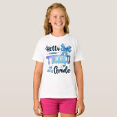 Hello Third Grade First Day of School Coquette  Tシャツ (正面フル)