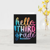 Hello Third Grade Kids First Days Of School カード (黄色い花)