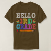 Hello Third Grade Team 3年生新学期Cu Tシャツ (デザイン正面)