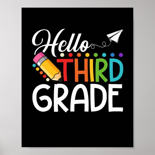 Hello Third Grade Team 3Grade新学期 ポスター (正面)