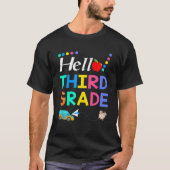 Hello Third Grade Team 3Rd Grade新学期Te Tシャツ (正面)