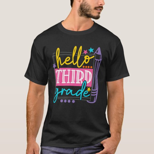 Hello Third Grade Team 3Rd Grade Back To School Te Tシャツ (正面)