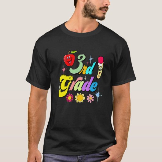Hello Third Grade Team 3rd Grade Back To School Te Tシャツ (正面)