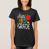 Hello Third Grade Team 3rd Grade Back To School Te Tシャツ (正面)