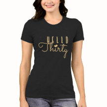 HELLO THIRTY誕生日Tシャツ