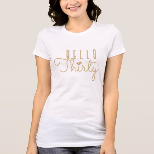 HELLO THIRTY誕生日Tシャツ Tシャツ (正面)