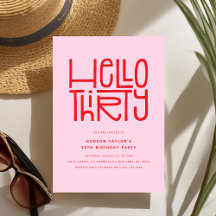 HELLO THIRTY モダンな30歳の誕生日