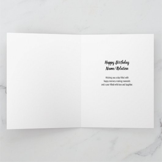 Hello Thirty 30 Photos Grid Collage Big誕生日 カード (内部)