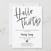 Hello Thirty 30th Birthday招待状 招待状 (正面)