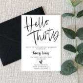 Hello Thirty 30th Birthday招待状 招待状