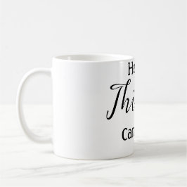 Hello thirty birthday name simple minimal elegant  コーヒーマグカップ