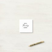 Hello thirty birthday name simple minimal elegant  ポストイット (デスク上)