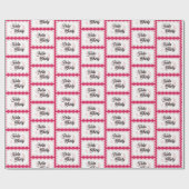 Hello Thirty Curvy Groovy 30th誕生日 ラッピングペーパー (フラット)