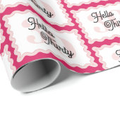 Hello Thirty Curvy Groovy 30th誕生日 ラッピングペーパー (ロールコーナー)