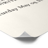 Hello Thirty Minimal Modern 30th Birthday ポスター (角)