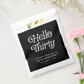 Hello Thirty Retro 30th Birthday フェイバーバッグ (封をした状態)