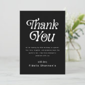 Hello Thirty Retro 30th Birthday Party サンキューカード (スタンド正面)