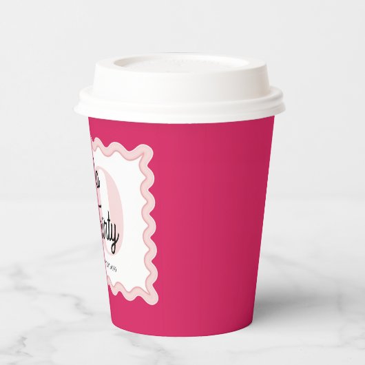 Hello Thirty Wavy Groovy 30th誕生日 紙コップ (左)