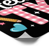 Hello Tk Funny Cute Back To School Transitional Ki ポスター (角)