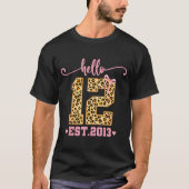 Hello Twelve Est 2013 12th Birthday Coquette Bow L Tシャツ (正面)