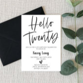 Hello Twenty 20誕生日招待状 招待状