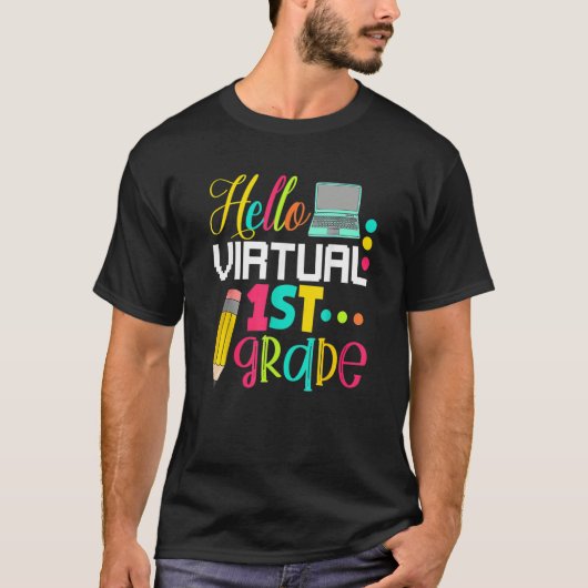Hello Virtual 1st Grade新学期2020 Tシャツ (正面)