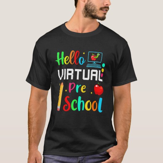 Hello Virtual Preschool新学期オンラインチャット Tシャツ (正面)