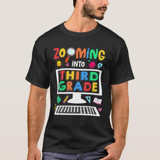 Hello Virtual Schoolの3年生へのズーム Tシャツ (正面)