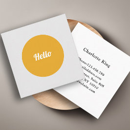 "Hello!" Visitenkarte スクエア名刺