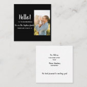 Hello – We’re New to the Neighborhood  スクエア名刺 (正面/裏面)