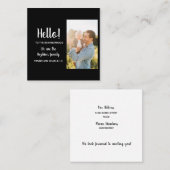 Hello – We’re New to the Neighborhood  スクエア名刺 (正面/裏面)