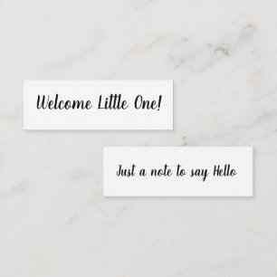 Hello/Welcome Little One Mini名刺 スキニー名刺
