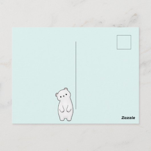 Hello Winterはがき ポストカード (裏面)