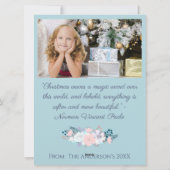 Hello Winterフォトクリスマスカード シーズンカード (裏面)