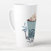 Hello Winter カフェラテマグ (左アングル)