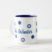 Hello Winter ツートーンマグカップ (正面左)
