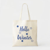 Hello Winter トートバッグ (正面)