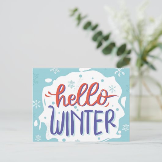Hello Winter ポストカード (スタンド正面)