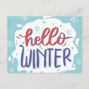 Hello Winter ポストカード
