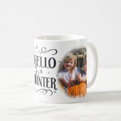 Hello Winter 2フォトホリデー コーヒーマグカップ (正面右)
